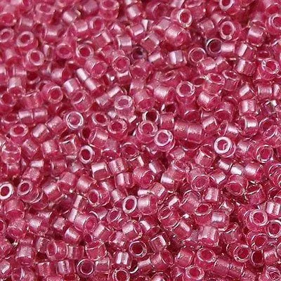 Peppy Beads DB0902 Sparkling Rose Lined Crystal Miyuki Delica 110 Earrings