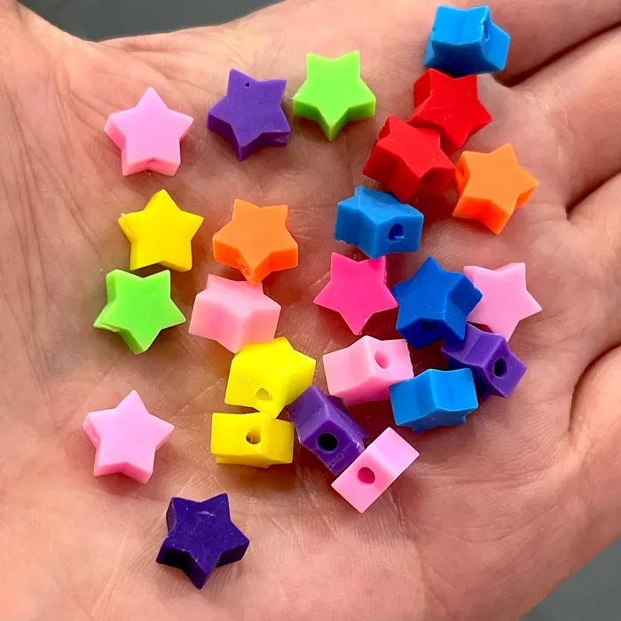 Peppy Beads Earrings 8mm Polymer Clay Star Beads10 Beads in a Pack