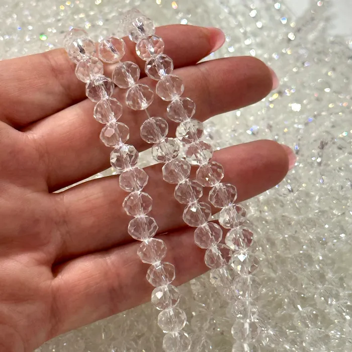 Peppy Beads Earrings Crystal faceted rondelle 8mm Beads PBC8C78