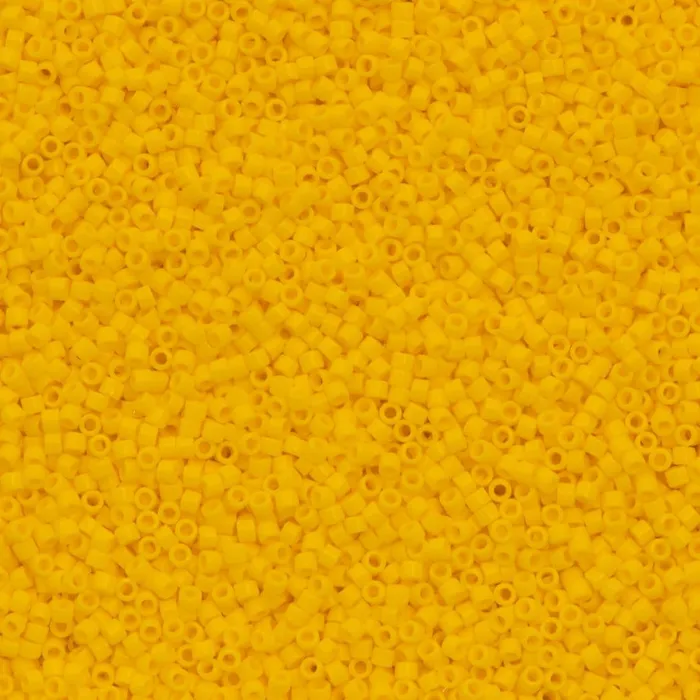Peppy Beads Earrings DB1132 Opaque Canary Miyuki Delica 110