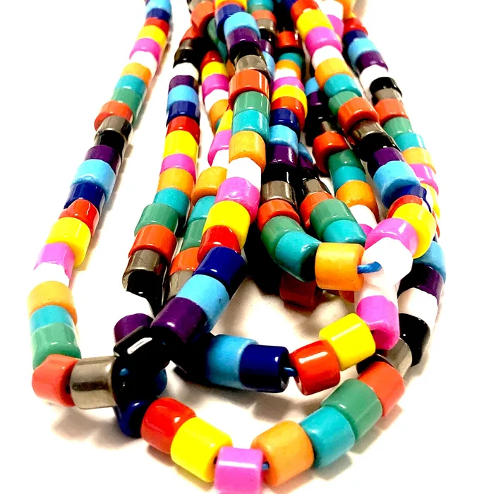 Peppy Beads Earrings Hand Made Murano Glass Cylinder Beads Large Hole Murano Glass Beads 100 Beads Peppy Beads Earrings Hand Made Murano Glass Cylinder Beads Large Hole Murano Glass Beads 100 Beads