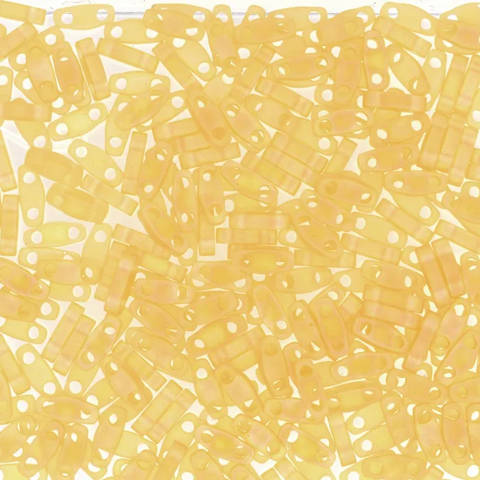 Peppy Beads Miyuki Quarter Tila Beads 0132FR Matted Transp LtTopaz AB Earrings