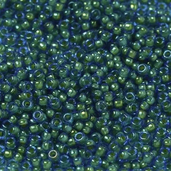 Peppy Beads Miyuki Seed Beads 110 Fancy Lined Aqua Green 3743 Earrings