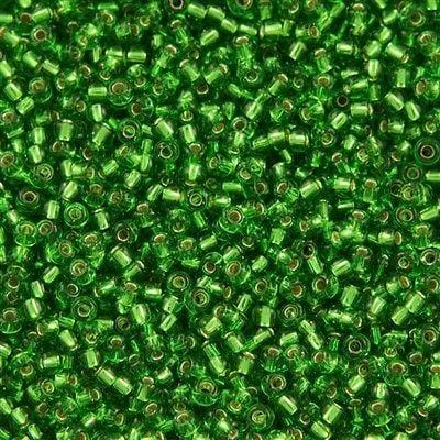 Peppy Beads Necklaces Miyuki Seed Beads 80 Silver Lined Light Green 0015