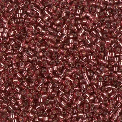 Peppy Beads Rings DB2160 Duracoat Silver Lined Dyed Magenta Miyuki Delica 110 Peppy Beads Rings DB2160 Duracoat Silver Lined Dyed Magenta Miyuki Delica 110