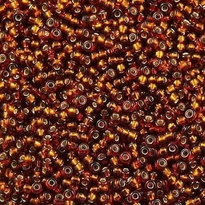 Peppy Beads Rings Miyuki Seed Beads 80 Dark Topaz Silver Lined 0005