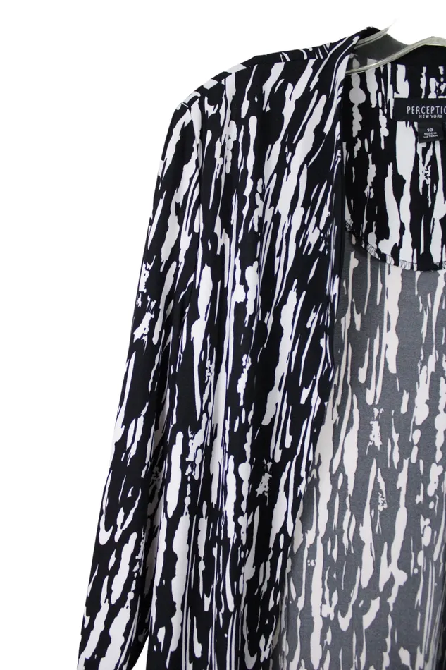 Perceptions New York Blue White Cardigan 18 Perceptions Rings