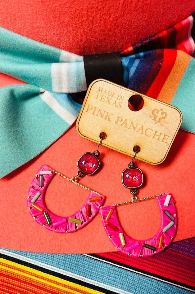 PINK PANACHE Earrings PINK PANACHE Pink Sprinkle Earrings Pink