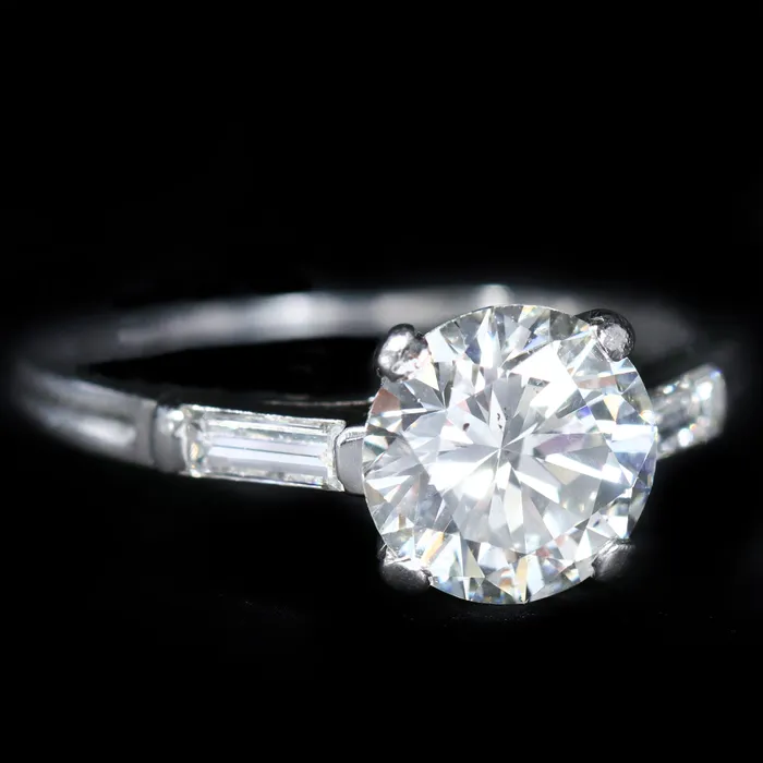 Platinum 1911 Rings Mid Century Tiffany Co 166 Carat Diamond Engagement Ring Platinum 1911 Rings Mid Century Tiffany Co 166 Carat Diamond Engagement Ring