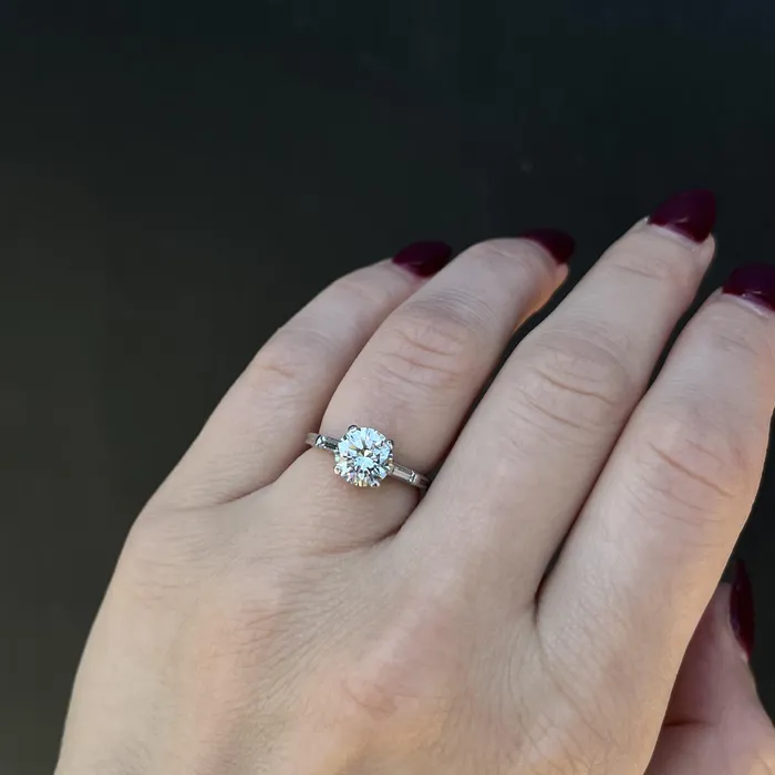 Platinum 1911 Rings Mid Century Tiffany Co 166 Carat Diamond Engagement Ring