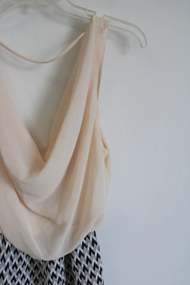 Poetry Peach Black White Dress M Poetry Rings