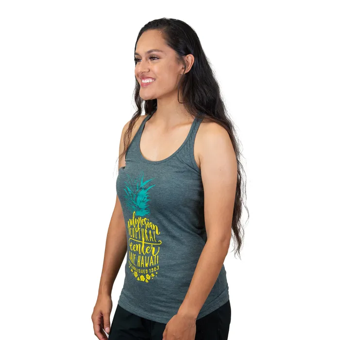 Polynesian Cultural Center Pineapple Bliss Womens Racerback Tank Top GREATMOUNTAINWE Earrings