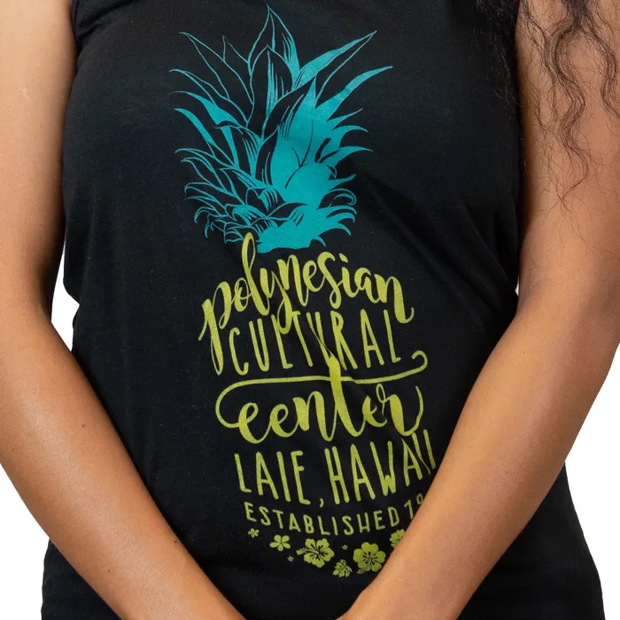 Polynesian Cultural Center Pineapple Bliss Womens Racerback Tank Top GREATMOUNTAINWE Earrings