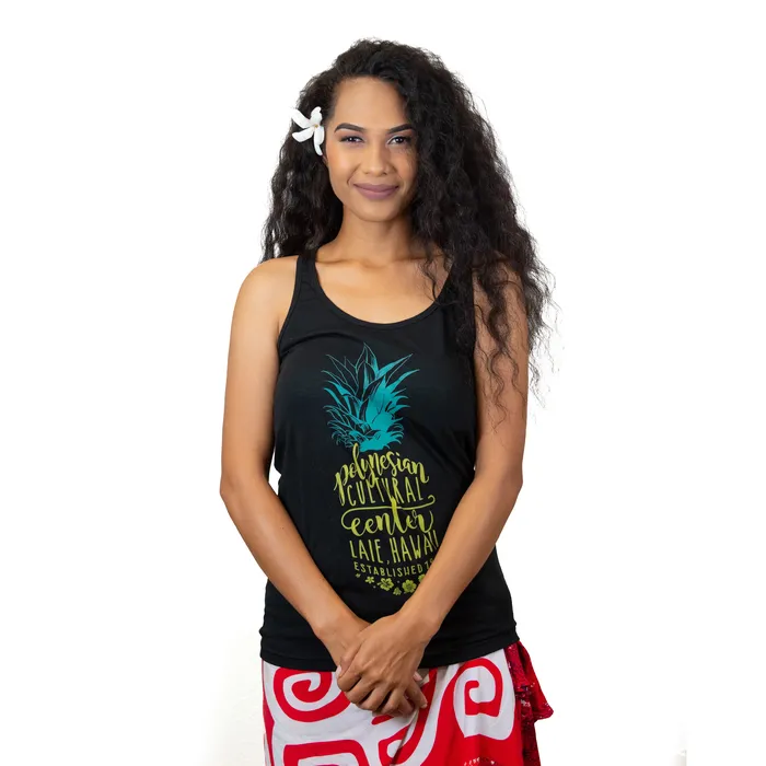 Polynesian Cultural Center Pineapple Bliss Womens Racerback Tank Top GREATMOUNTAINWE Earrings