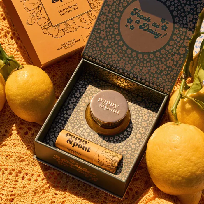 Poppy Pout Lemon Bloom Lip Care Duo Gift Set POPPYPOUT Earrings