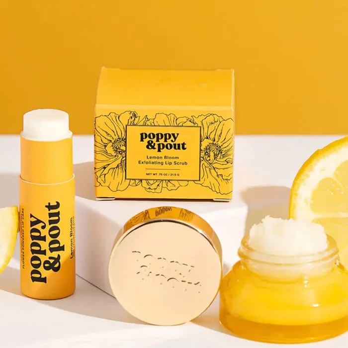 Poppy Pout Lemon Bloom Lip Care Duo Gift Set POPPYPOUT Earrings