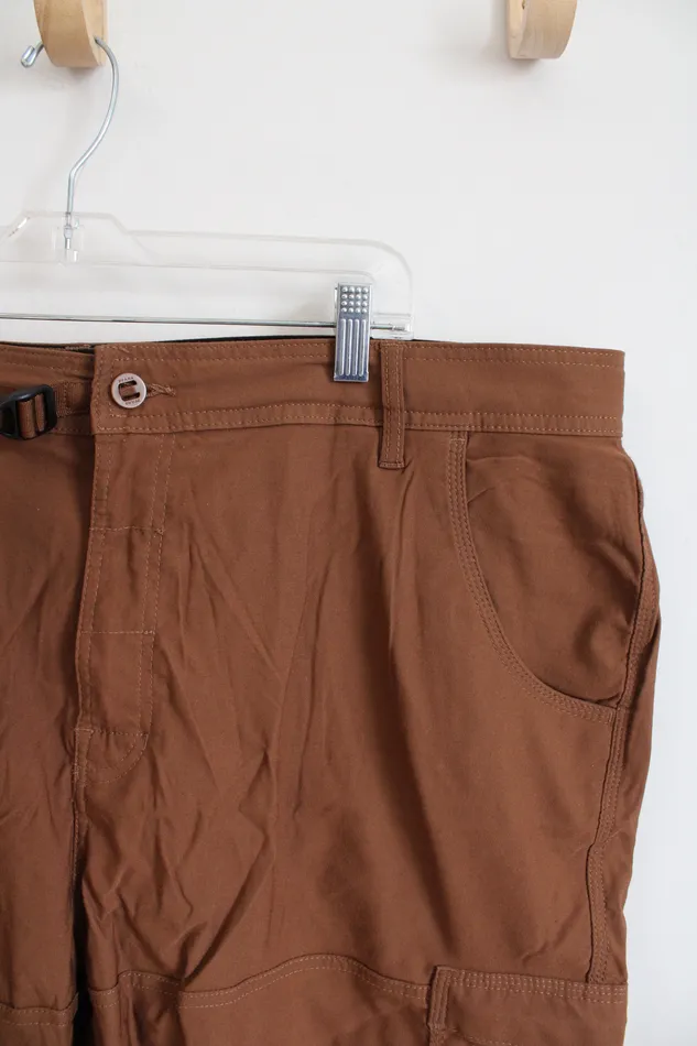 Prana Brown Standard Fit Cargo Shorts 42 Prana Earrings