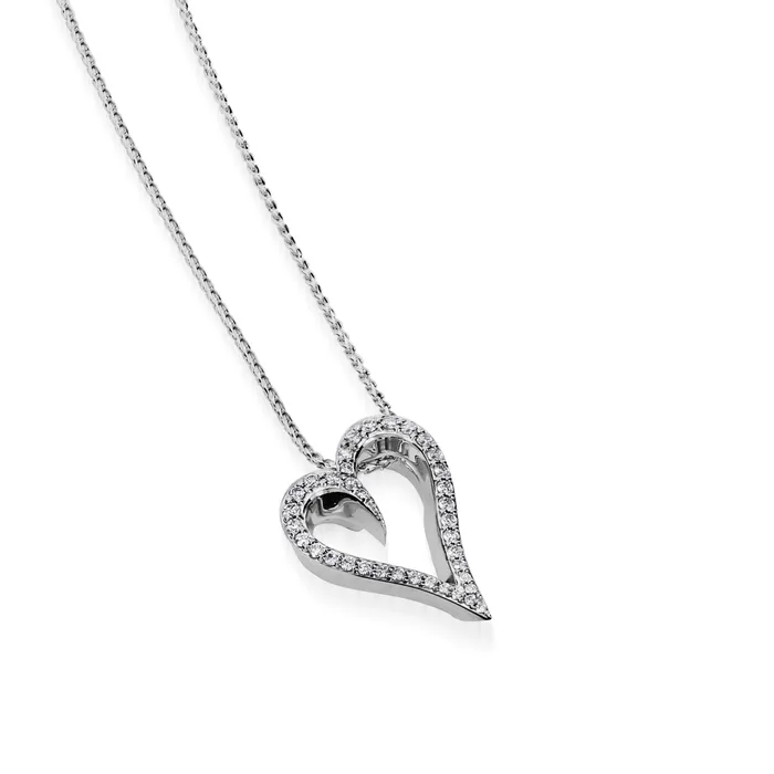 Prelude Diamond Heart Pendant Necklace John Atencio Necklaces