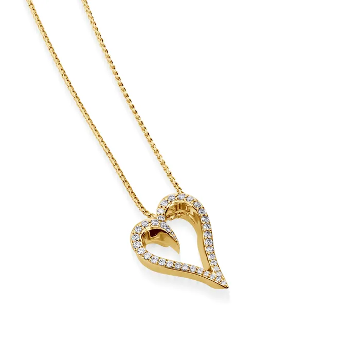 Prelude Diamond Heart Pendant Necklace John Atencio Necklaces