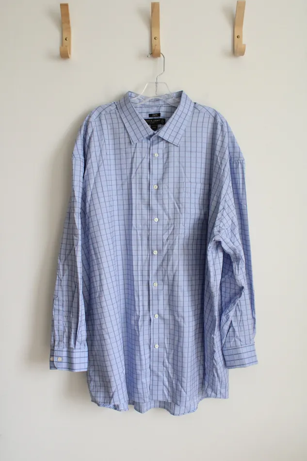 Pronto Uomo Classic Fit Blue Plaid Button Down Shirt 20 Tall Pronto Uomo Rings Pronto Uomo Classic Fit Blue Plaid Button Down Shirt 20 Tall Pronto Uomo Rings
