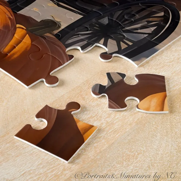 Pumpkin Harvest Elegance 11x14 Puzzle with Gift Box ZAZZLE Necklaces