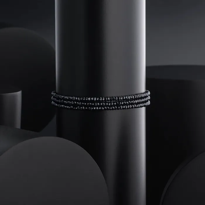 RACHEL LYNN CHICAGO Bracelets 15mm Black Onyx Single Beaded Bracelet