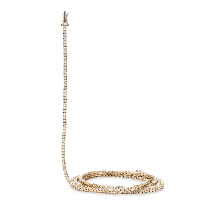 RACHEL LYNN CHICAGO Necklaces All The Way Diamond Yellow Gold 600cts Long 30 Tennis Necklace RACHEL LYNN CHICAGO Necklaces All The Way Diamond Yellow Gold 600cts Long 30 Tennis Necklace