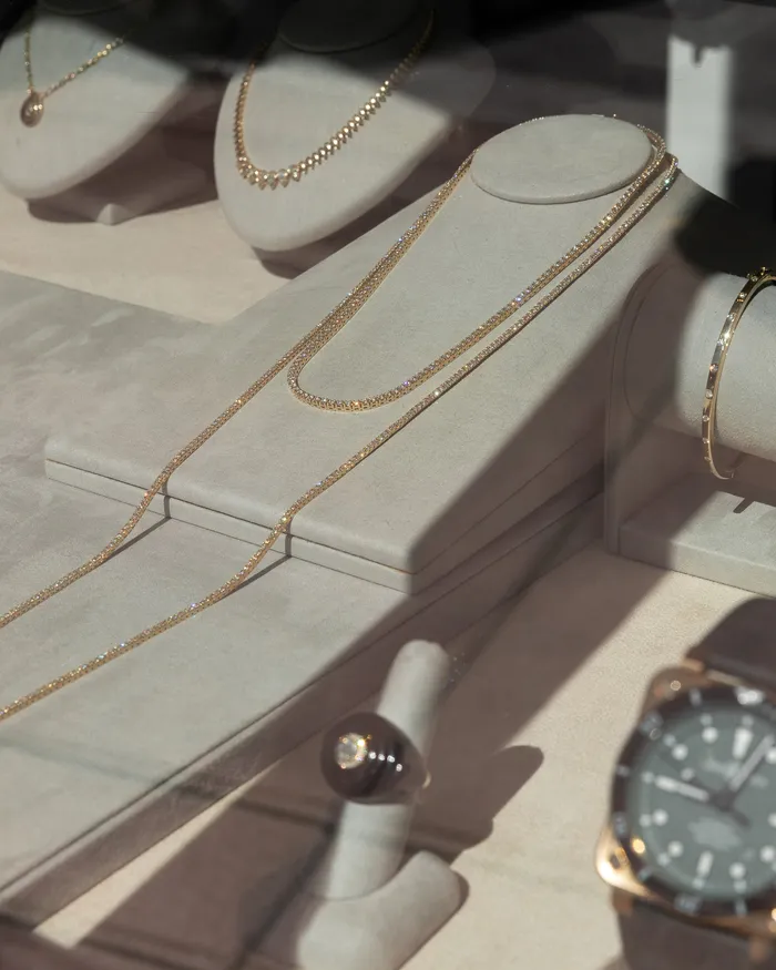 RACHEL LYNN CHICAGO Necklaces All The Way Diamond Yellow Gold 600cts Long 30 Tennis Necklace