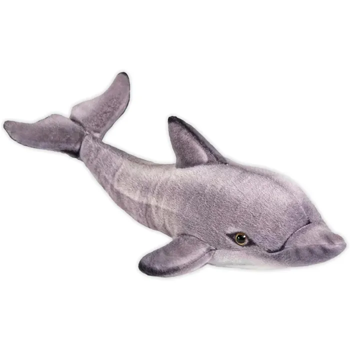 REALPLANET Earrings Real Planet 32 Stuffed Dolphin Plush Gray