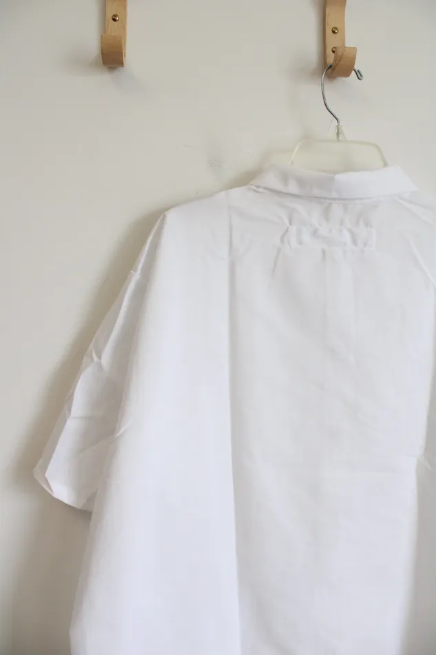 Red Kap White Snap Button Down Shirt XXL Red Kap Rings