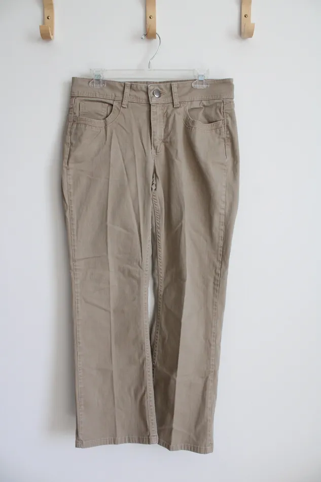 Riders Tan Bootcut Pants 10 Petite Lee Earrings