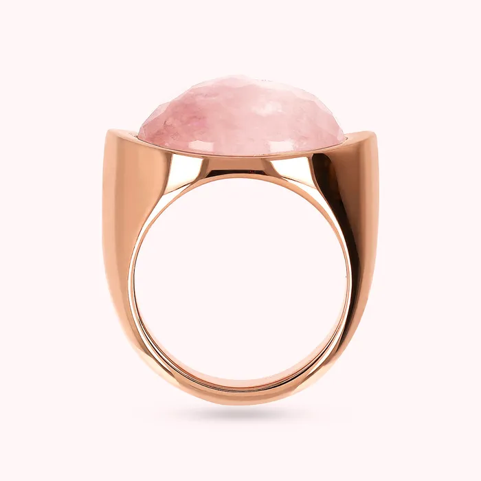 Rings Anello Cocktail con Pietra Naturale Ovale Sfaccettata Bronzallure