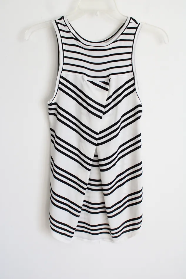 Rings Ann Taylor LOFT LOFT Black White Striped Tank XS