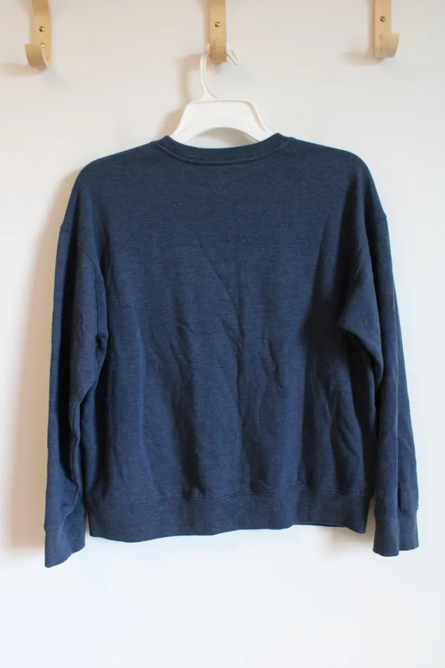Rings Athletic Works Athletic Works Blue Fleece Lined Sweatshirt Youth XL 1416 Husky