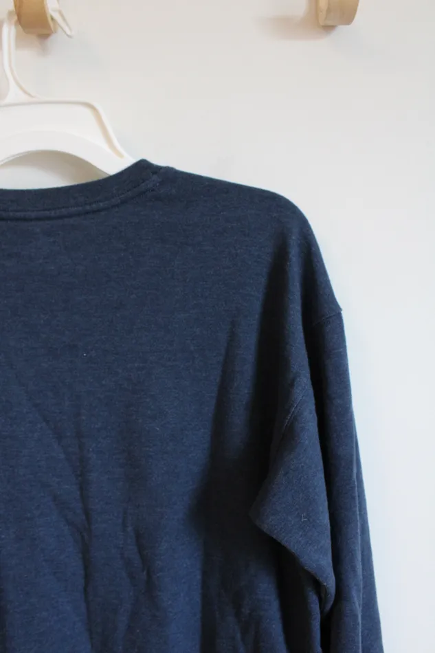 Rings Athletic Works Athletic Works Blue Fleece Lined Sweatshirt Youth XL 1416 Husky