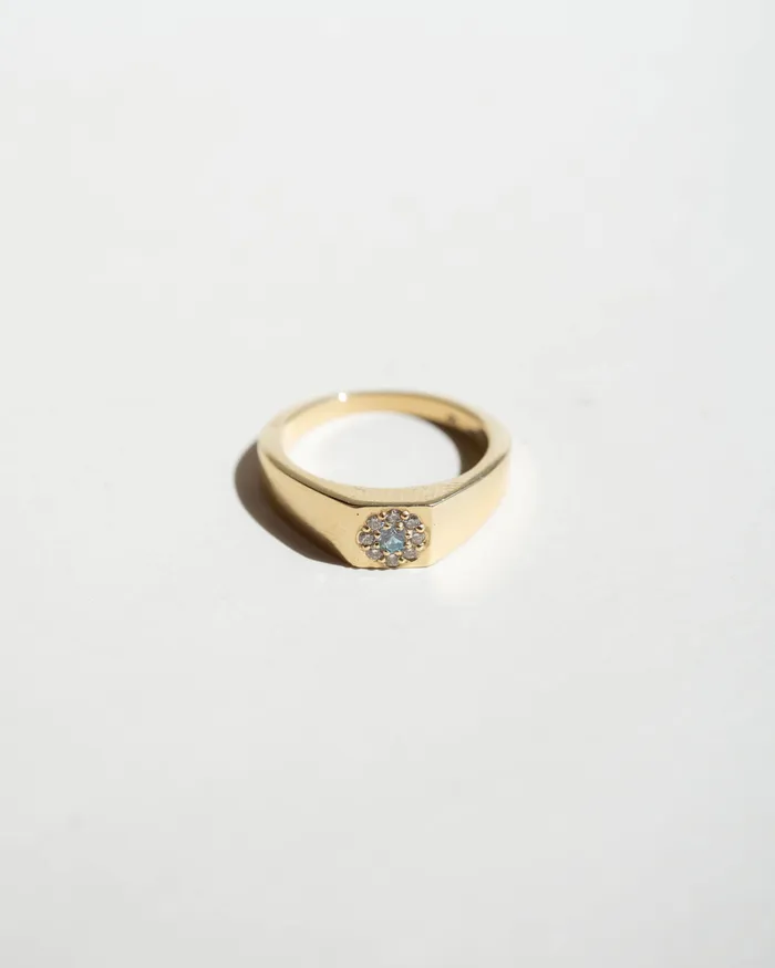 Rings Bellis Signet Ring Moonstone Foe Dear
