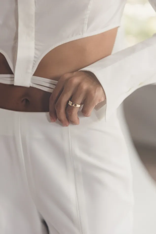 Rings Bellis Signet Ring Moonstone Foe Dear
