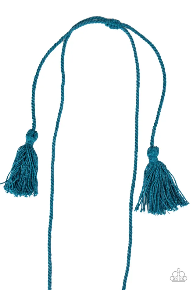 Rings Between You and MACRAME Blue Paparazzi Accessories