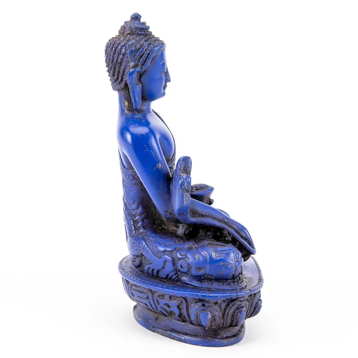 Rings Blue Buddha of Medicine Statue Nirvana Mala