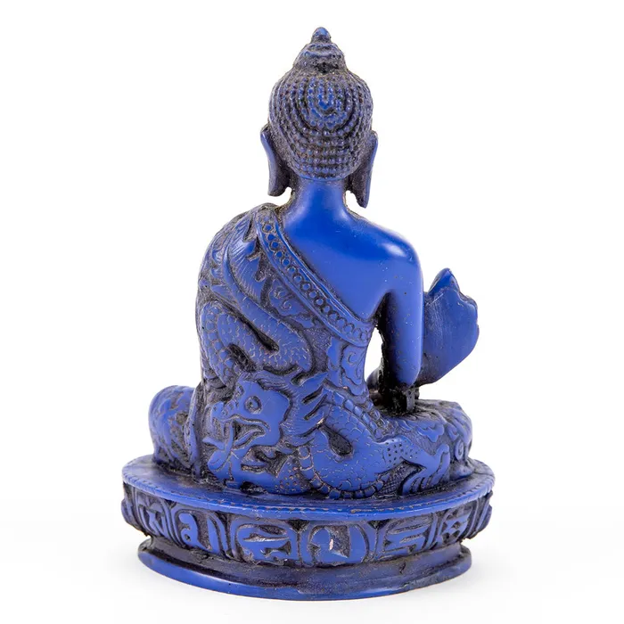 Rings Blue Buddha of Medicine Statue Nirvana Mala