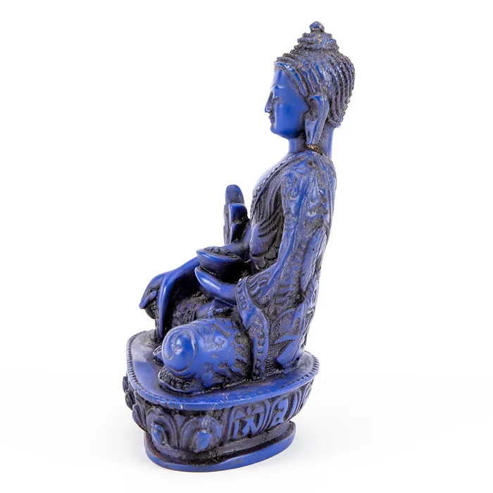 Rings Blue Buddha of Medicine Statue Nirvana Mala