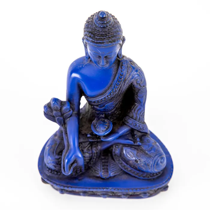 Rings Blue Buddha of Medicine Statue Nirvana Mala