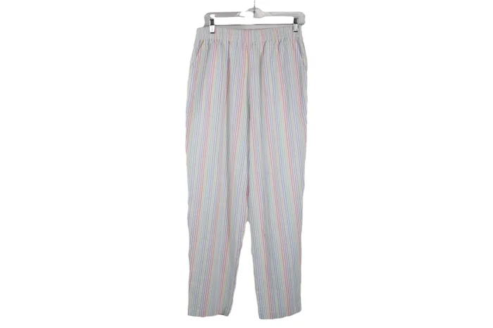Rings Cape Cod Cape Cod Sportswear White Pastel Striped Pant L