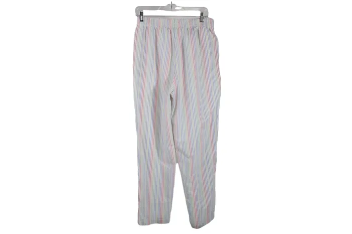 Rings Cape Cod Cape Cod Sportswear White Pastel Striped Pant L