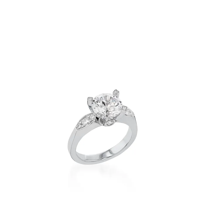 Rings Capri White Gold Engagement Ring John Atencio