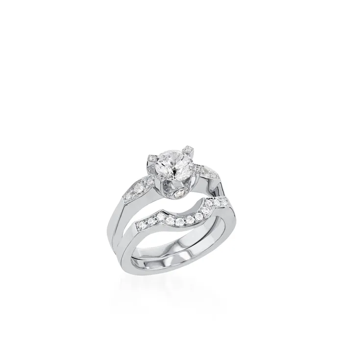 Rings Capri White Gold Engagement Ring John Atencio