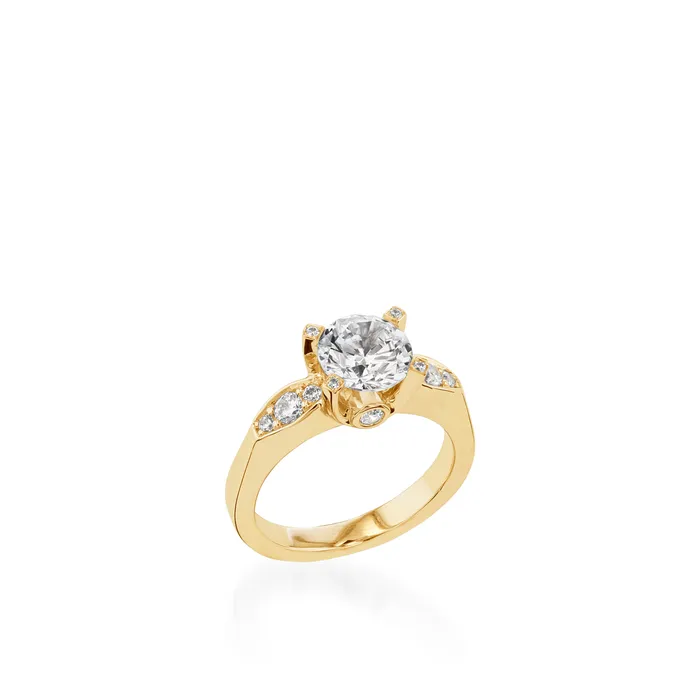 Rings Capri White Gold Engagement Ring John Atencio