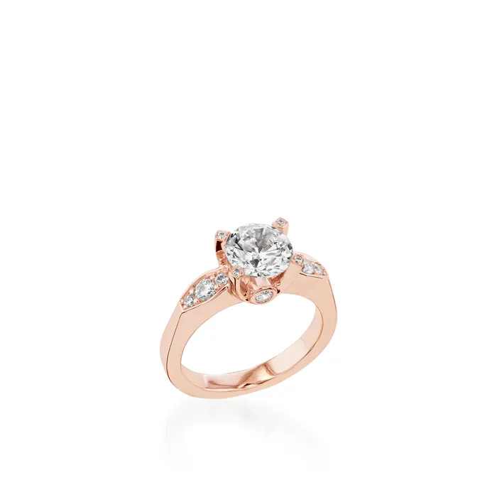 Rings Capri White Gold Engagement Ring John Atencio