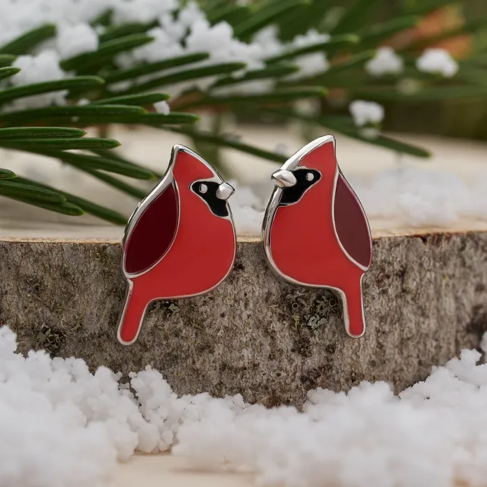 Rings Chadds Ford Jewelry Sterling Silver Cardinal Studs