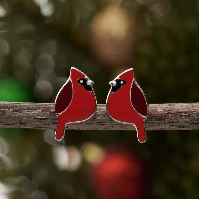 Rings Chadds Ford Jewelry Sterling Silver Cardinal Studs